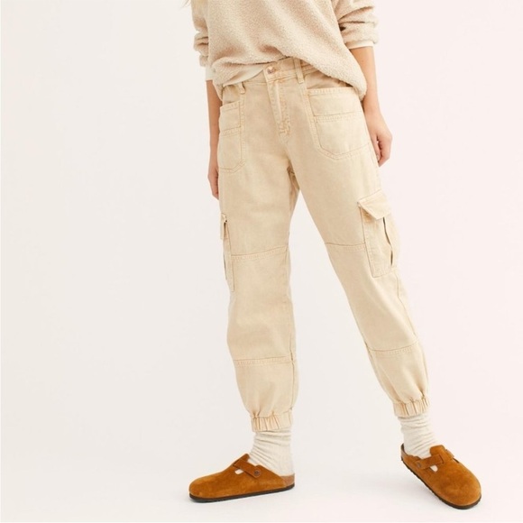 Free People We The Free Platoon Cargo Jogger Pants - Picture 1 of 5